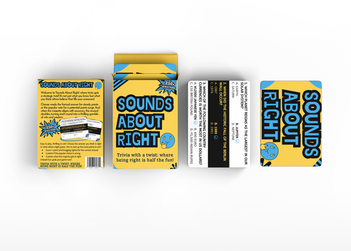 Sounds About Right - The Trivia Party Game with a Twist- Being Right is Half the Fun | 250+ Questions